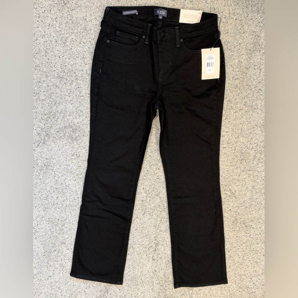 NWT NYDJ Black Barbara Bootcut Jeans